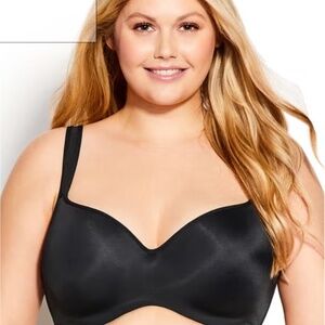 Like new Avenue Balconette bra 46D black (plus size)